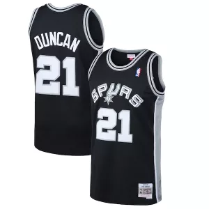 Lussuoso Attraente Tim Duncan San Antonio Spurs 1998/99 Hardwood Classics Swingman Jersey Black per i Fan Veri