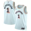 Lussuoso Gorgeous Moderno Victor Wembanyama San Antonio Spurs Nike Unisex 2024/25 Swingman Player Jersey City Edition Light Blue per i Fan Veri