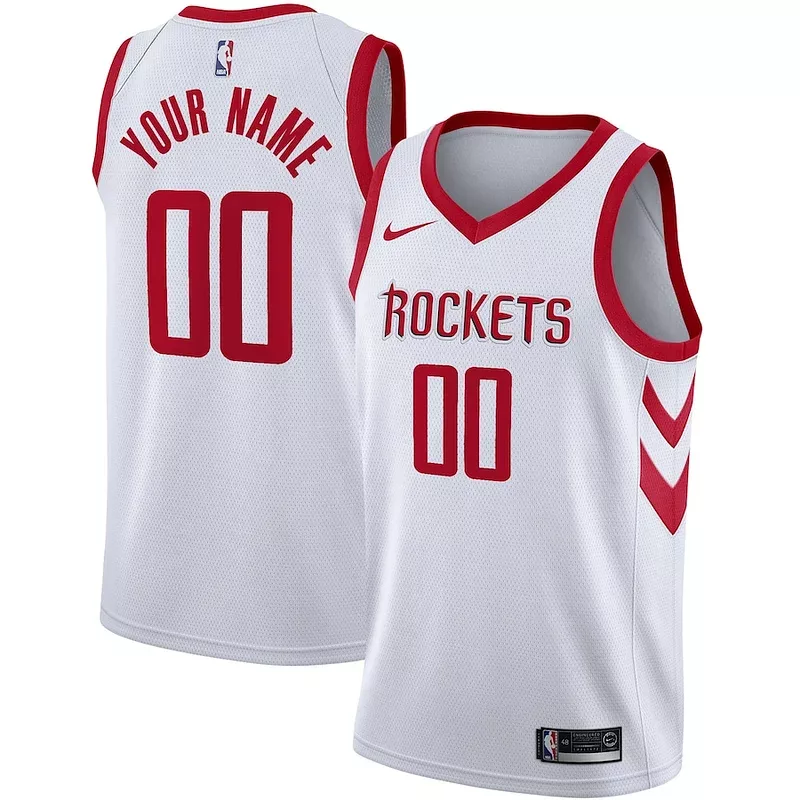 Lussuoso Houston Rockets Nike Swingman Custom Jersey Association Edition White per i Fan Veri