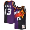 Lussuoso Resistente Steve Nash Phoenix Suns Hardwood Classics 1996/97 Split Swingman Jersey Purple/Black per i Fan Veri