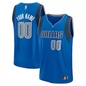 Attraente Dallas Mavericks Youth Custom Fast Break Jersey Blue Icon Edition per i Fan Veri