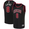Magnifico Accattivante Zach LaVine Chicago Bulls Fast Break Team Replica Jersey Black Statement Edition per i Fan Veri