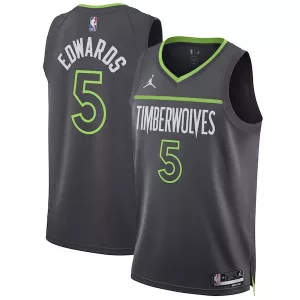 Magnifico Anthony Edwards Minnesota Timberwolves Jordan Brand Unisex Swingman Jersey Statement Edition Charcoal per i Fan Veri