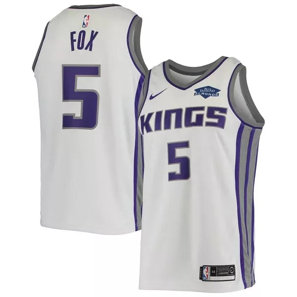 Magnifico Delizioso De'Aaron Fox Sacramento Kings Nike Swingman Player Jersey Association Edition White per i Fan Veri