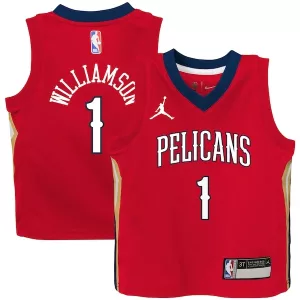 Magnifico Fantastico Zion Williamson New Orleans Pelicans Jordan Brand Toddler 2020/21 Jersey Red Statement Edition per i Fan Veri