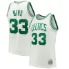 Magnifico Larry Bird Boston Celtics Hardwood Classics 1985/86 Swingman Jersey White/Kelly Green per i Fan Veri