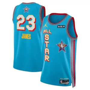 Magnifico LeBron James Jordan Brand Unisex 2025 NBA All Star Game Swingman Player Jersey Light Blue per i Fan Veri