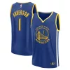Magnifico Moderno Kyle Anderson Golden State Warriors Fast Break Replica Player Jersey Icon Edition Royal per i Fan Veri