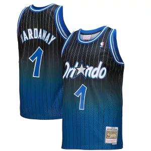 Magnifico Penny Hardaway Orlando Magic 1994/95 Hardwood Classics Fadeaway Swingman Player Jersey Royal/Black per i Fan Veri