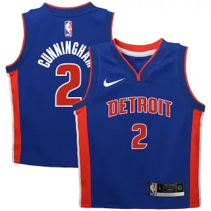 Magnifico Prestigioso Cade Cunningham Detroit Pistons Nike Toddler Swingman Player Jersey Icon Edition Blue per i Fan Veri