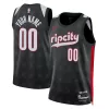 Magnifico Splendido Portland Trail Blazers Nike Unisex 2024/25 Custom Swingman Jersey City Edition Black per i Fan Veri