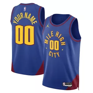 Meraviglioso Carino Classico Denver Nuggets Jordan Brand Unisex 2022/23 Swingman Custom Jersey Statement Edition Blue per i Fan Veri