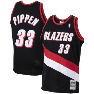 Meraviglioso Gorgeous Bellissimo Scottie Pippen Portland Trail Blazers 1999/00 Hardwood Classics Swingman Jersey Black per i Fan Veri