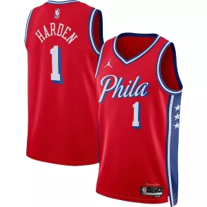 Meraviglioso James Harden Philadelphia 76ers Jordan Brand Unisex Swingman Jersey Statement Edition Red per i Fan Veri