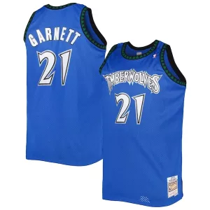 Meraviglioso Kevin Garnett Minnesota Timberwolves Big & Tall Hardwood Classics 2003/04 Swingman Jersey Blue per i Fan Veri