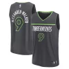 Meraviglioso Nickeil Alexander Walker Minnesota Timberwolves Fast Break Replica Player Jersey Statement Edition Black per i Fan Veri