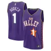 Robusto Eccezionale Carino Devin Booker Phoenix Suns Youth 2024/25 Fast Break Player Jersey City Edition Purple per i Fan Veri