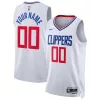 Moderno LA Clippers Nike Unisex Swingman Custom Jersey White Association Edition per i Fan Veri