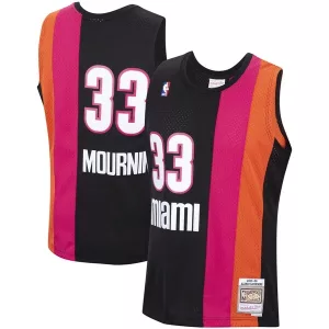 Moderno Raffinato Alonzo Mourning Miami Heat 2005/2006 Hardwood Classics Swingman Jersey Black per i Fan Veri