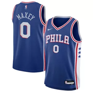 Moderno Tyrese Maxey Philadelphia 76ers Nike Youth Swingman Jersey Icon Edition Royal per i Fan Veri