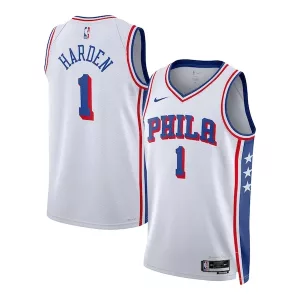 Ottimo Attraente Fascinante James Harden Philadelphia 76ers Nike Unisex Swingman Jersey Association Edition White per i Fan Veri