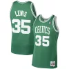 Ottimo Attraente Reggie Lewis Boston Celtics 1987/88 Hardwood Classics Swingman Jersey Kelly Green per i Fan Veri