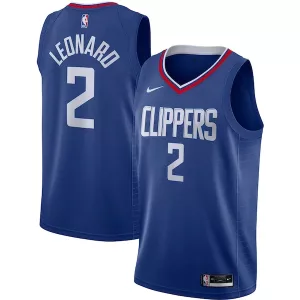 Ottimo Kawhi Leonard LA Clippers Nike Swingman Jersey Royal Icon Edition per i Fan Veri