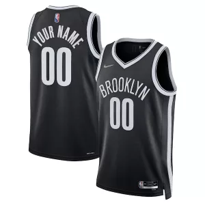 Ottimo Magnifico Brooklyn Nets Nike 2021/22 Diamond Swingman Custom Jersey Icon Edition Black per i Fan Veri