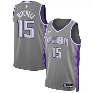 Ottimo Raffinato Davion Mitchell Sacramento Kings Nike Unisex 2022/23 Swingman Jersey City Edition Anthracite per i Fan Veri