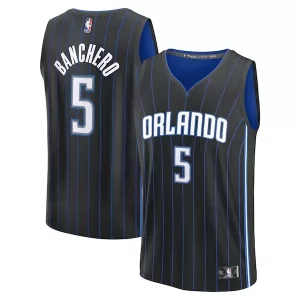 Pratico Classico Trendy Paolo Banchero Orlando Magic Youth Fast Break Replica Player Jersey Icon Edition Black per i Fan Veri
