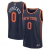 Pratico Duraturo Cool Donte DiVincenzo New York Knicks Fast Break Replica Player Jersey Statement Edition Navy per i Fan Veri