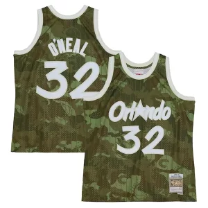 Pratico Fascinante Trendy Shaquille O'Neal Orlando Magic Hardwood Classics 1994/95 Ghost Green Swingman Jersey Camo per i Fan Veri