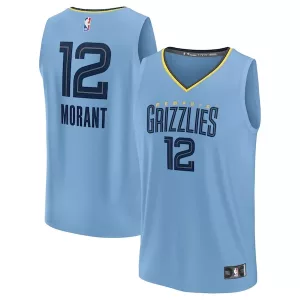 Pratico Ja Morant Memphis Grizzlies Youth Fast Break Replica Player Jersey Statement Edition Light Blue per i Fan Veri