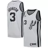 Pratico Keldon Johnson San Antonio Spurs Nike Swingman Player Jersey Statement Edition Silver per i Fan Veri
