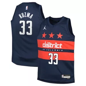 Pratico Kyle Kuzma Washington Wizards Jordan Brand Youth Swingman Jersey Statement Edition Navy per i Fan Veri