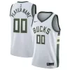 Pratico Lussuoso Magnifico Milwaukee Bucks Nike 2020/21 Swingman Custom Jersey Association Edition White per i Fan Veri