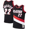 Pratico Ottimo Robusto Clyde Drexler Portland Trail Blazers 1991/92 Hardwood Classics Swingman Jersey Black per i Fan Veri