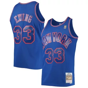 Pratico Patrick Ewing New York Knicks 1996/97 Hardwood Classics Swingman Jersey Blue per i Fan Veri