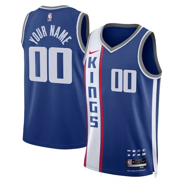 Pratico Raffinato Comodo Sacramento Kings Nike Unisex 2023/24 Custom Swingman Jersey Blue City Edition per i Fan Veri