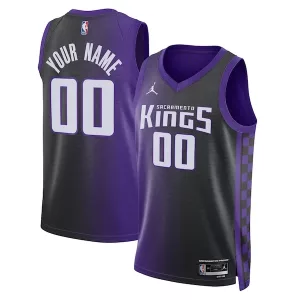 Pratico Sacramento Kings Jordan Brand Unisex Swingman Custom Jersey Statement Edition Purple per i Fan Veri