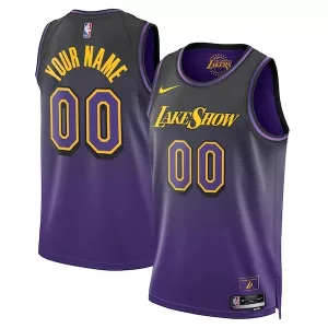 Prestigioso Accattivante Los Angeles Lakers Nike Unisex 2024/25 Custom Swingman Jersey City Edition Purple per i Fan Veri