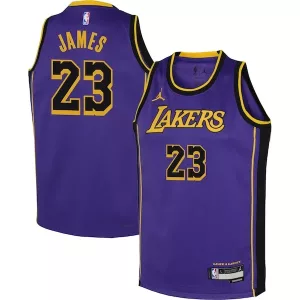 Prestigioso Accattivante Versatile LeBron James Los Angeles Lakers Jordan Brand Youth Performance Swingman Jersey Statement Purple per i Fan Veri