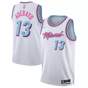 Prestigioso Bam Adebayo Miami Heat Nike Unisex 2024/25 Swingman Player Jersey City Edition White per i Fan Veri
