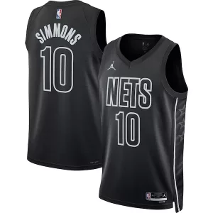 Prestigioso Ben Simmons Brooklyn Nets Jordan Brand Unisex Swingman Jersey Statement Edition Black per i Fan Veri
