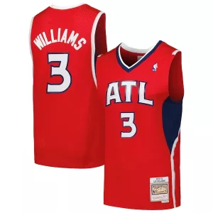 Prestigioso Delizioso Magnifico Lou Williams Atlanta Hawks 2001/02 Hardwood Classics Swingman Jersey Red per i Fan Veri
