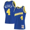 Prestigioso Eccezionale Chris Webber Golden State Warriors 1993/94 Hardwood Classics Swingman Jersey Royal per i Fan Veri