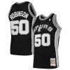 Prestigioso Fascinante David Robinson San Antonio Spurs 1991/92 Hardwood Classics Swingman Jersey Black per i Fan Veri