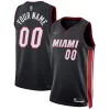 Prestigioso Miami Heat Nike 2021/22 Diamond Swingman Custom Jersey Icon Edition Black per i Fan Veri