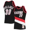 Prestigioso Resistente Trendy Rasheed Wallace Portland Trail Blazers 1999/00 Hardwood Classics NBA 75th Anniversary Diamond Swingman Jersey Black per i Fan Veri