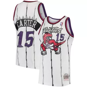 Prestigioso Splendido Carino Vince Carter Toronto Raptors 1998/99 Hardwood Classics Swingman Jersey White/Purple per i Fan Veri